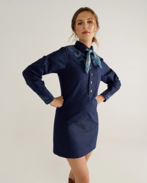 Women's Long Sleeve Applique Mini Dress