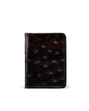 Ostrich Bifold Card Case
